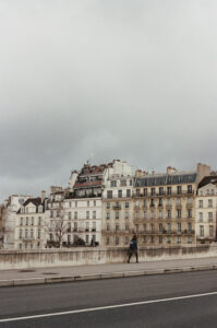 Film photo of a european old-town