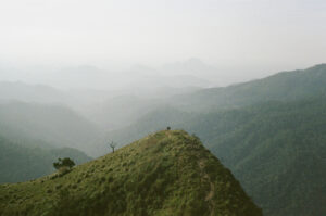 Film photo of the ridge hike at Little Adam's Peak in Sri Lanka