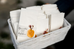 Close-up of a basket filled with tissues for happy tears